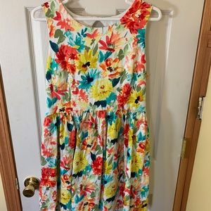 Spring floral dress